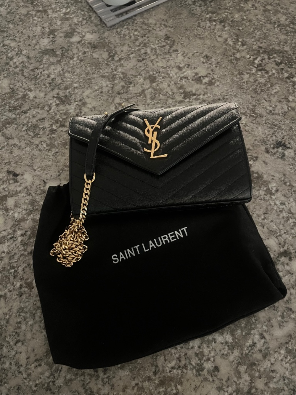 YSL BLACK CROSSBODY BAG - Picture 2 of 12